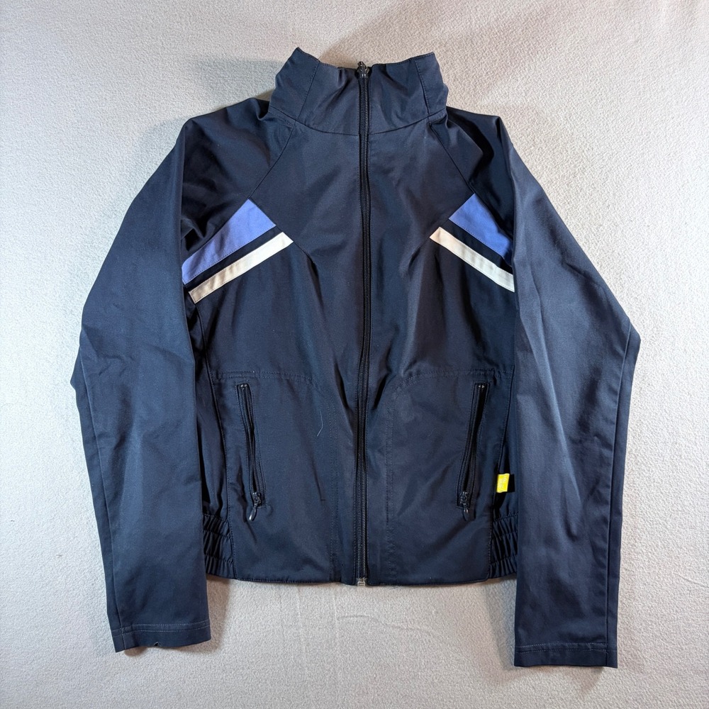 Nike Womens Navy Blue Full Zip Track Jacket Size Medium